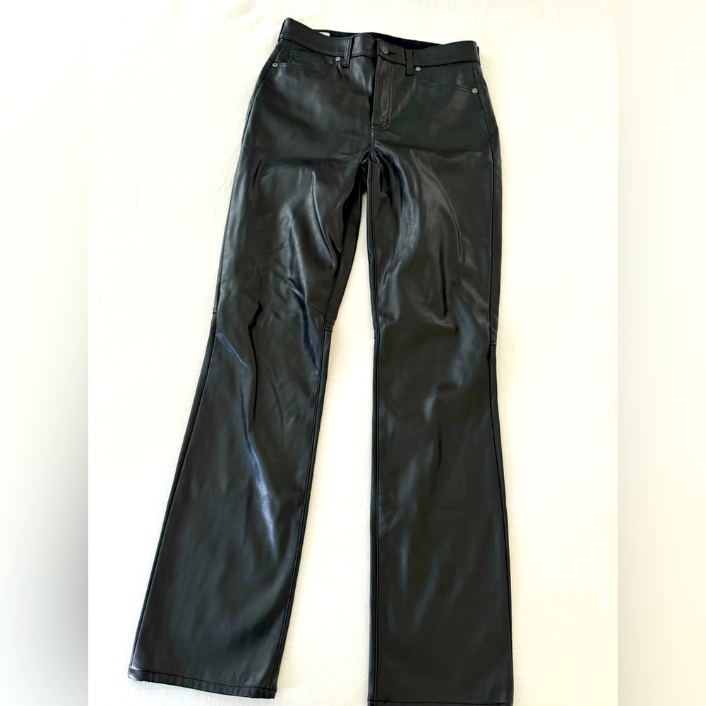 Gap faux leather slim pants